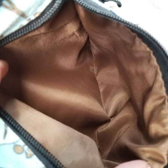 Kavu Bag Womens 11x8 Light Blue Floral Cotton Canvas Crossbody *Read* - Picture 8 of 15